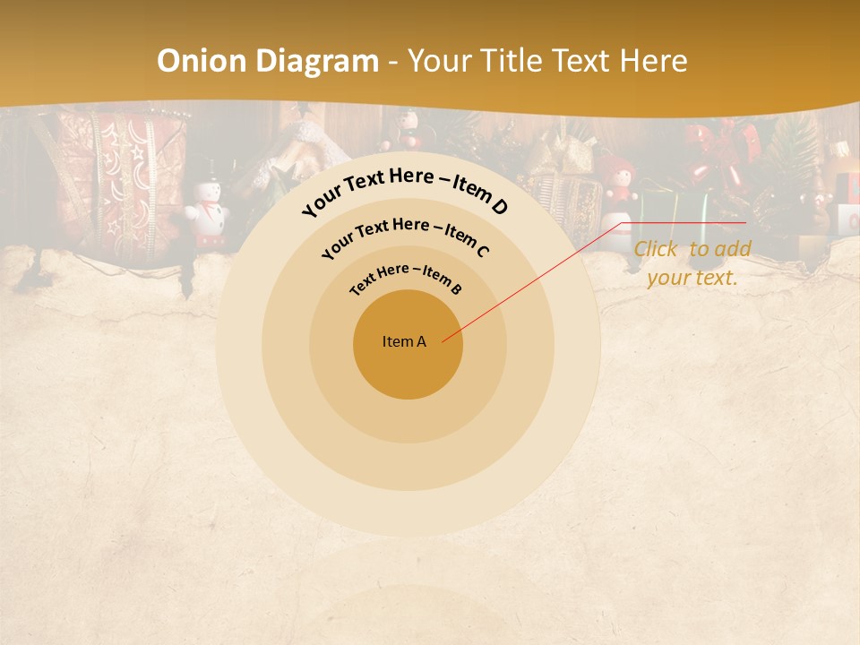 Old Christmas Red PowerPoint Template