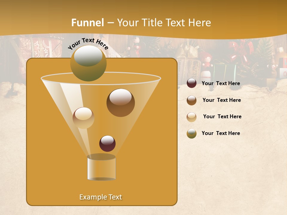 Old Christmas Red PowerPoint Template