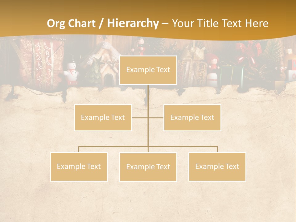 Old Christmas Red PowerPoint Template