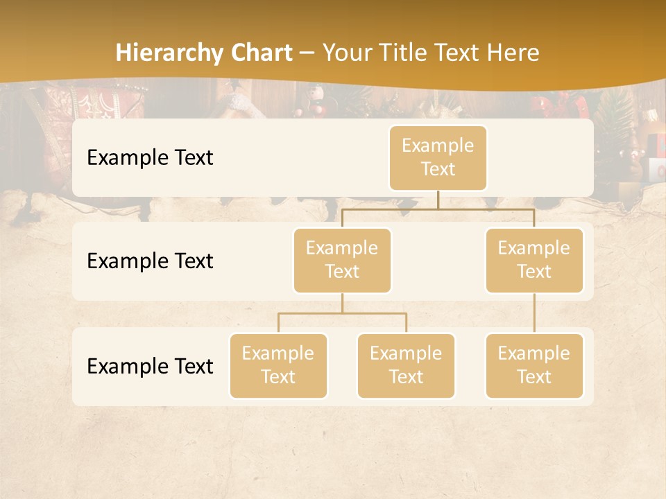 Old Christmas Red PowerPoint Template