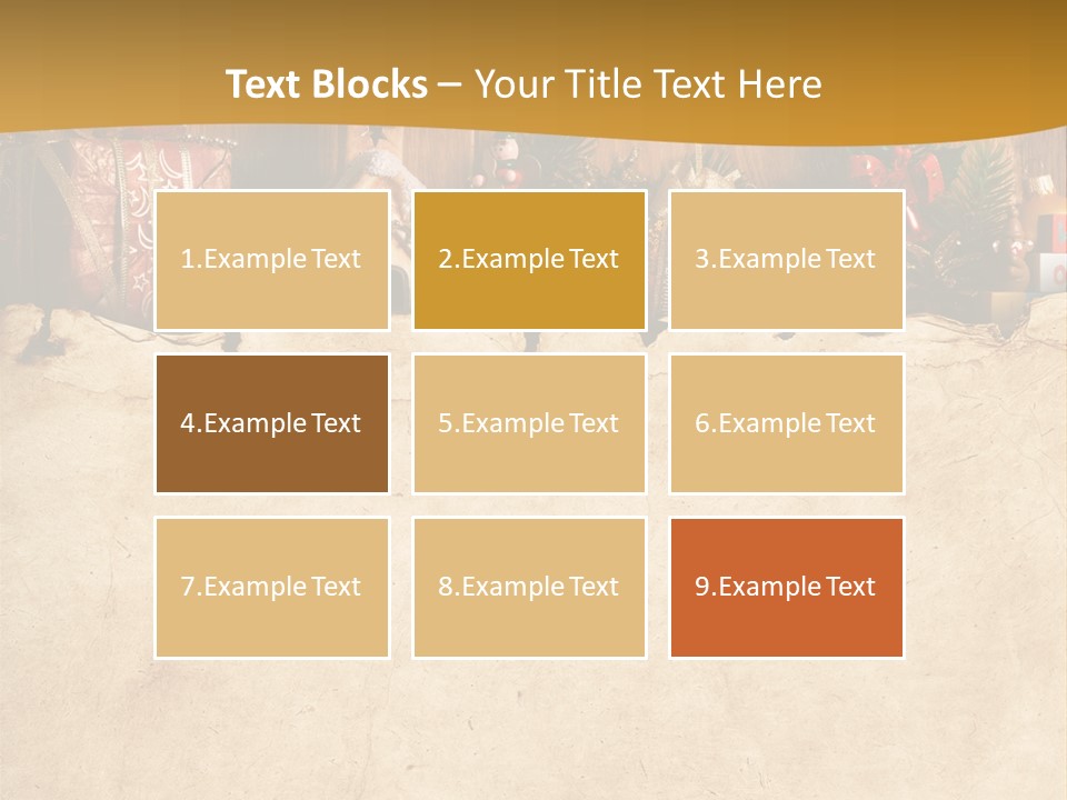 Old Christmas Red PowerPoint Template