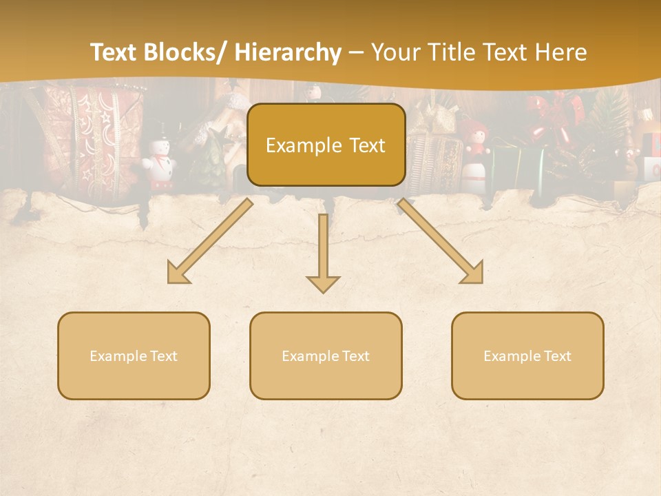 Old Christmas Red PowerPoint Template