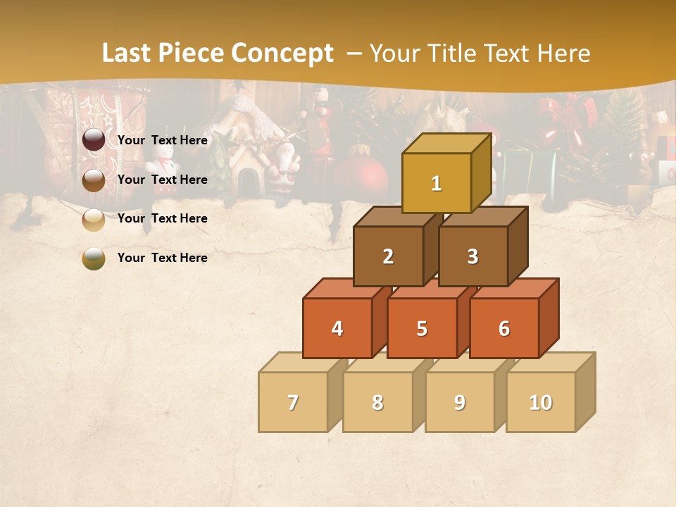 Old Christmas Red PowerPoint Template