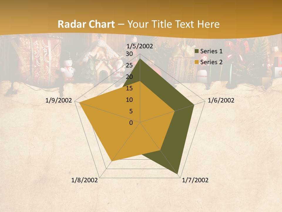 Old Christmas Red PowerPoint Template