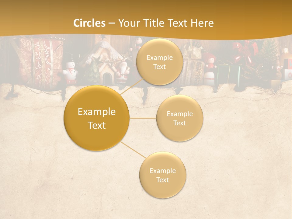 Old Christmas Red PowerPoint Template
