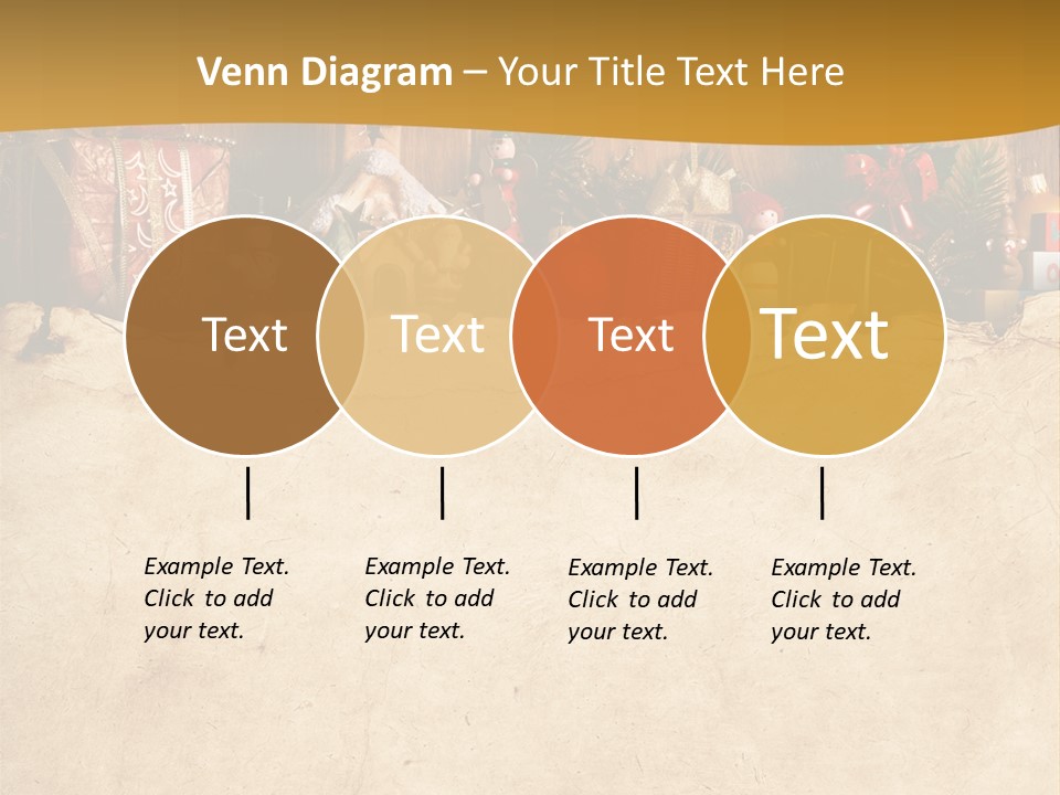Old Christmas Red PowerPoint Template