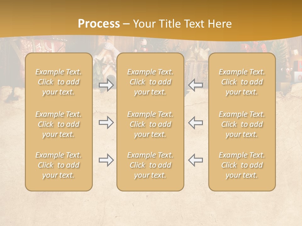 Old Christmas Red PowerPoint Template