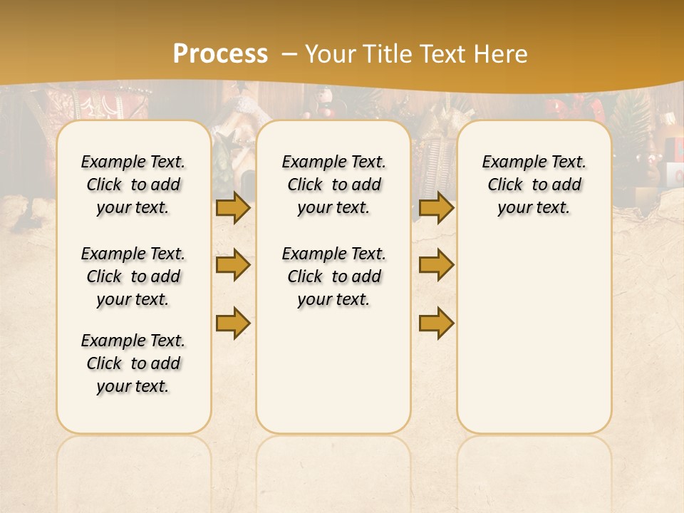 Old Christmas Red PowerPoint Template