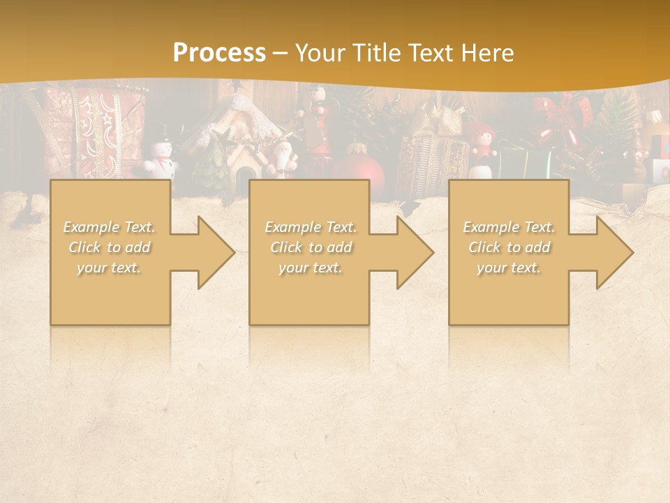 Old Christmas Red PowerPoint Template