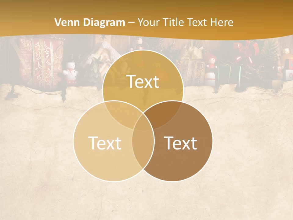 Old Christmas Red PowerPoint Template