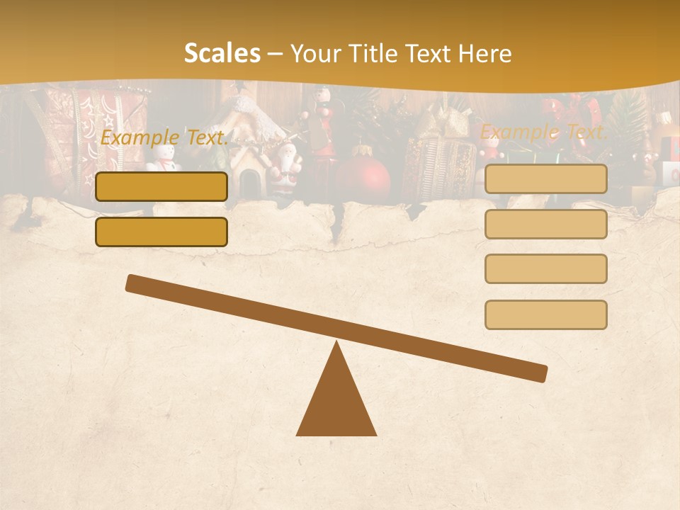 Old Christmas Red PowerPoint Template