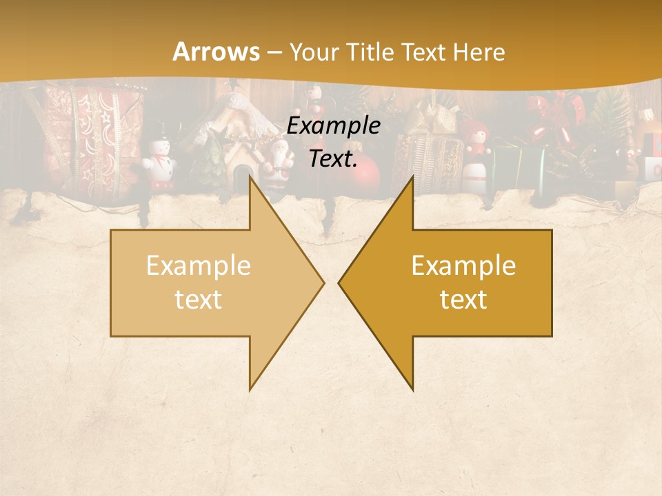 Old Christmas Red PowerPoint Template