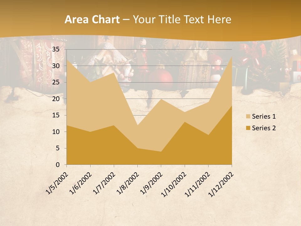 Old Christmas Red PowerPoint Template