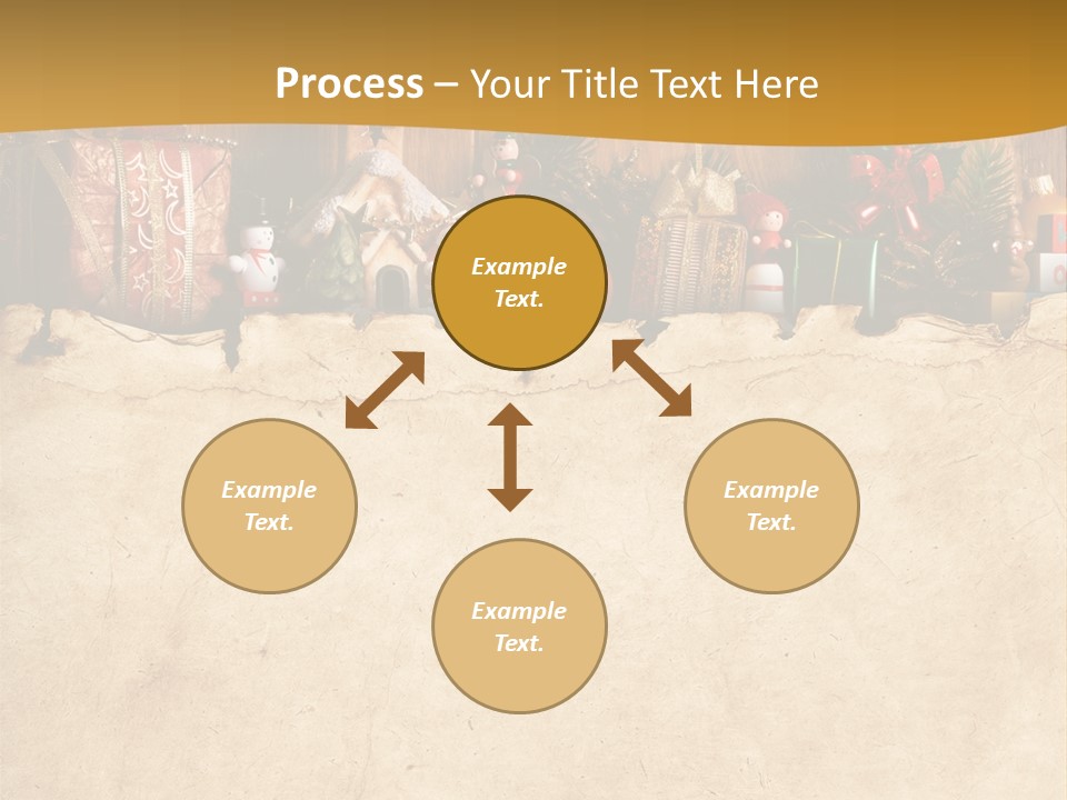 Old Christmas Red PowerPoint Template