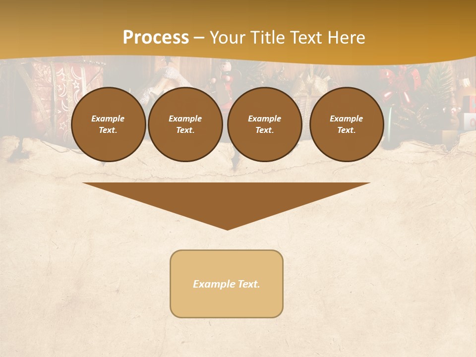Old Christmas Red PowerPoint Template