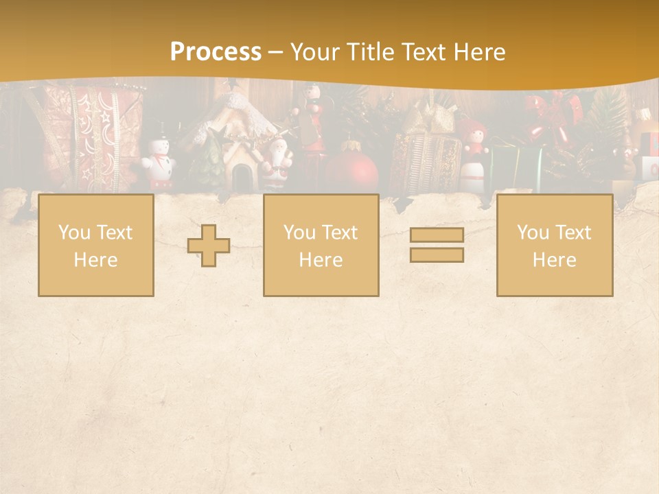 Old Christmas Red PowerPoint Template