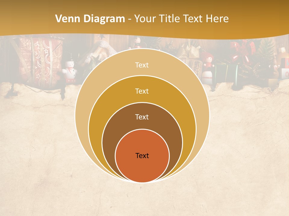 Old Christmas Red PowerPoint Template