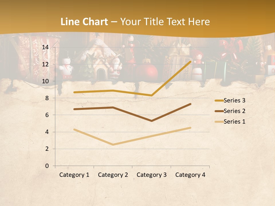 Old Christmas Red PowerPoint Template