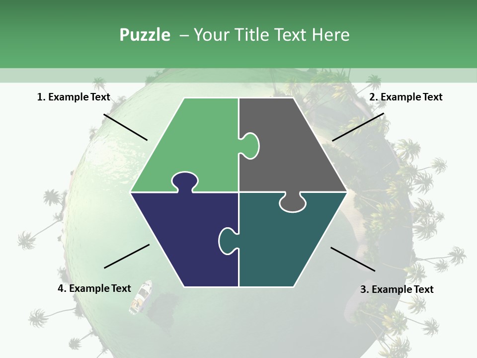 Yacht Coast Earth PowerPoint Template