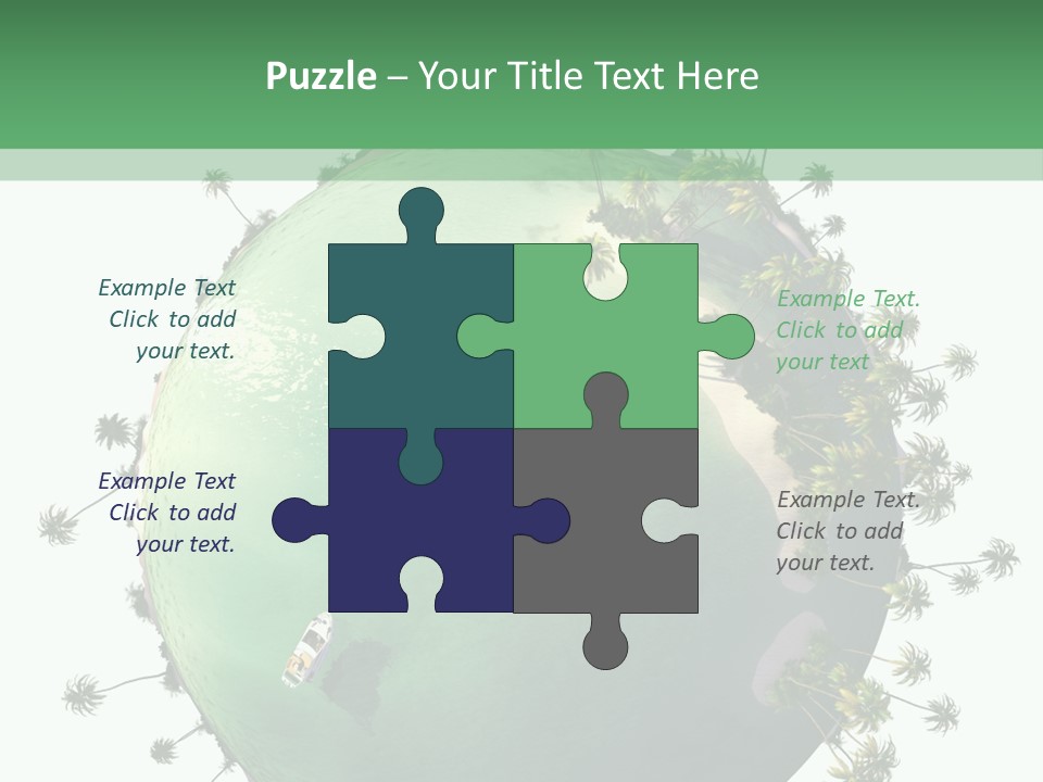 Yacht Coast Earth PowerPoint Template