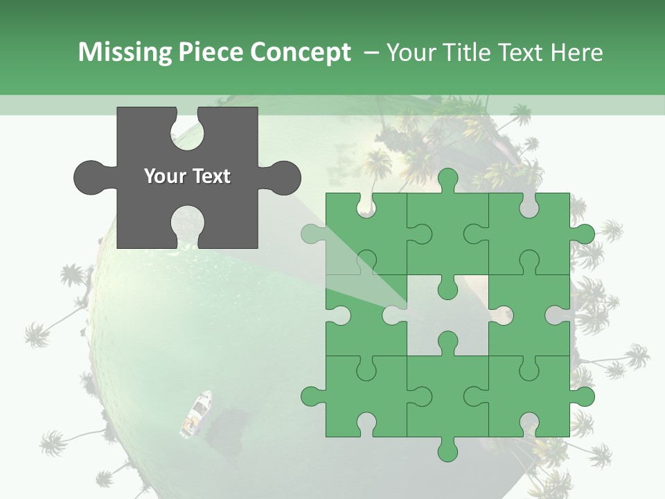 Yacht Coast Earth PowerPoint Template