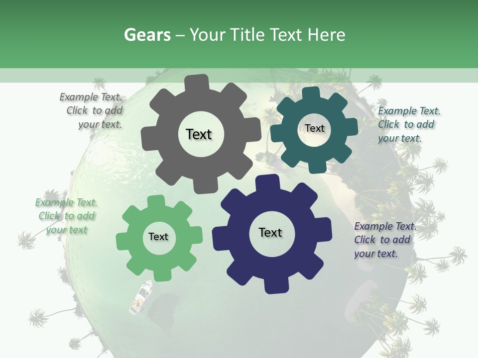 Yacht Coast Earth PowerPoint Template