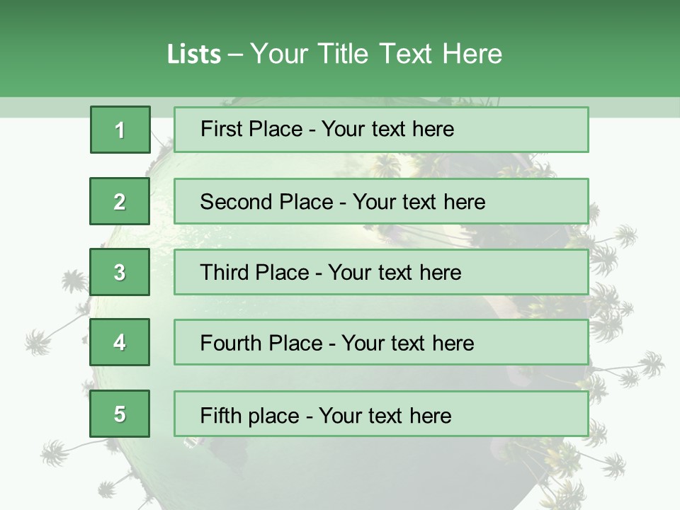 Yacht Coast Earth PowerPoint Template