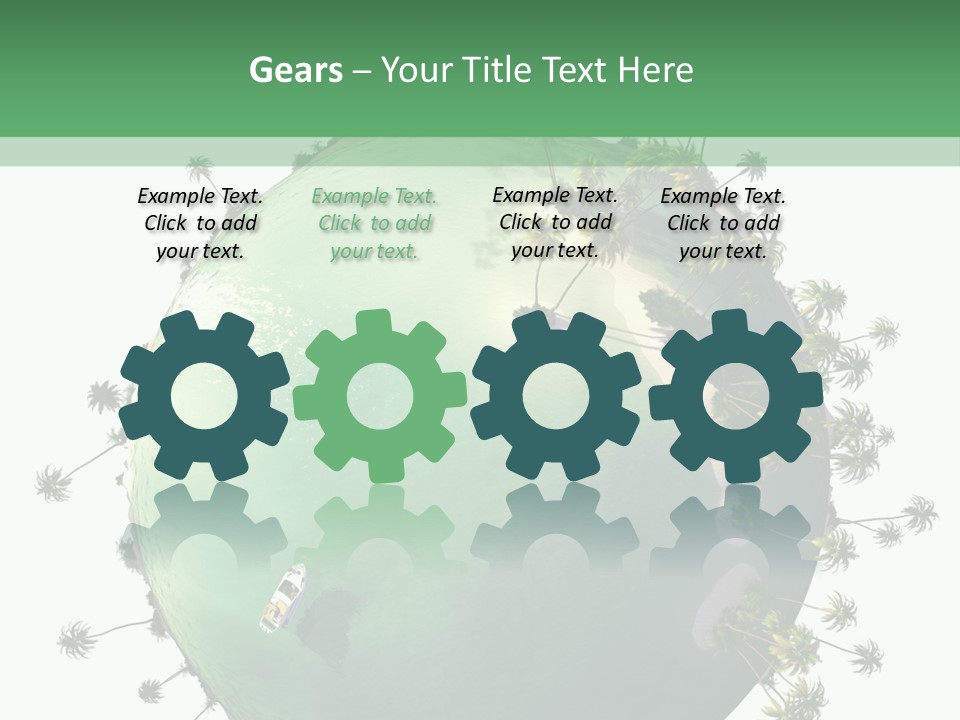 Yacht Coast Earth PowerPoint Template