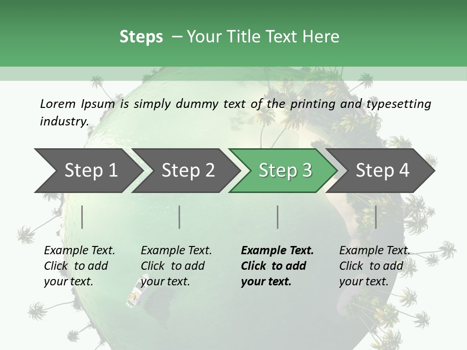 Yacht Coast Earth PowerPoint Template