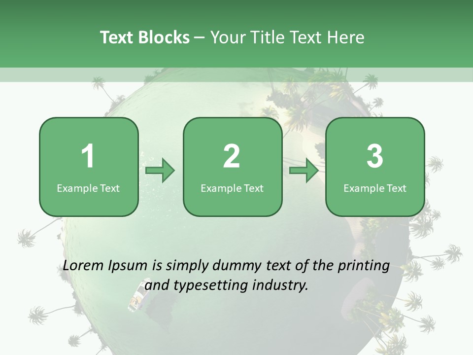 Yacht Coast Earth PowerPoint Template