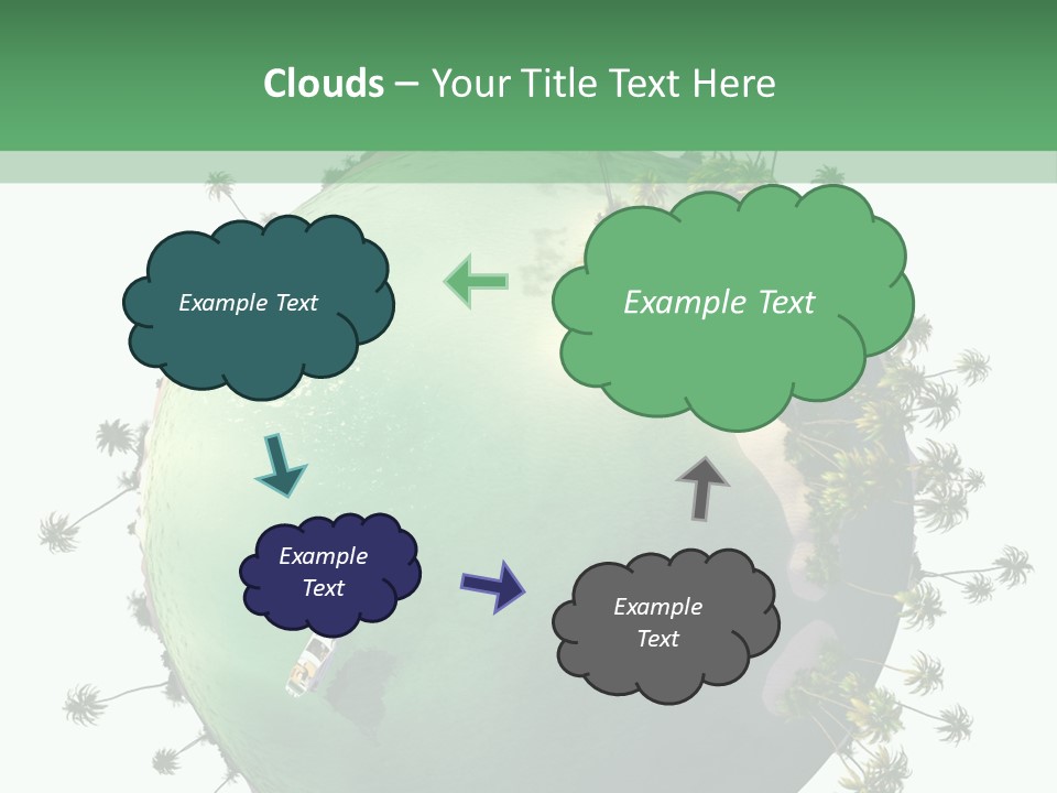 Yacht Coast Earth PowerPoint Template