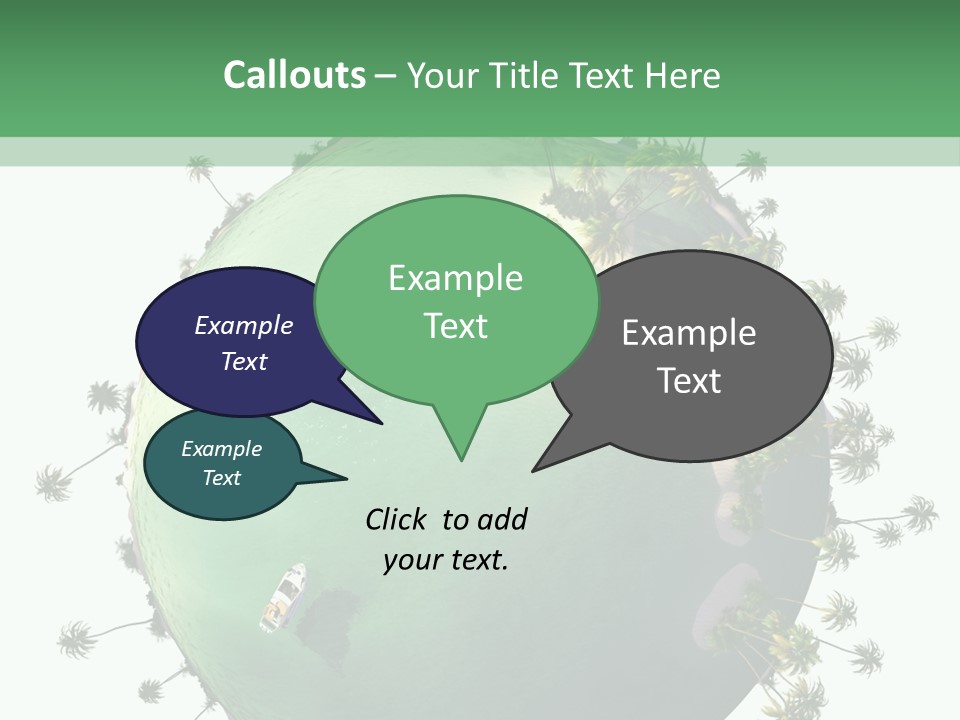 Yacht Coast Earth PowerPoint Template