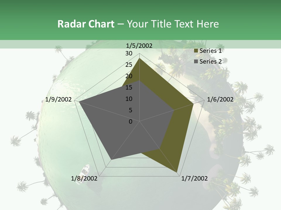 Yacht Coast Earth PowerPoint Template