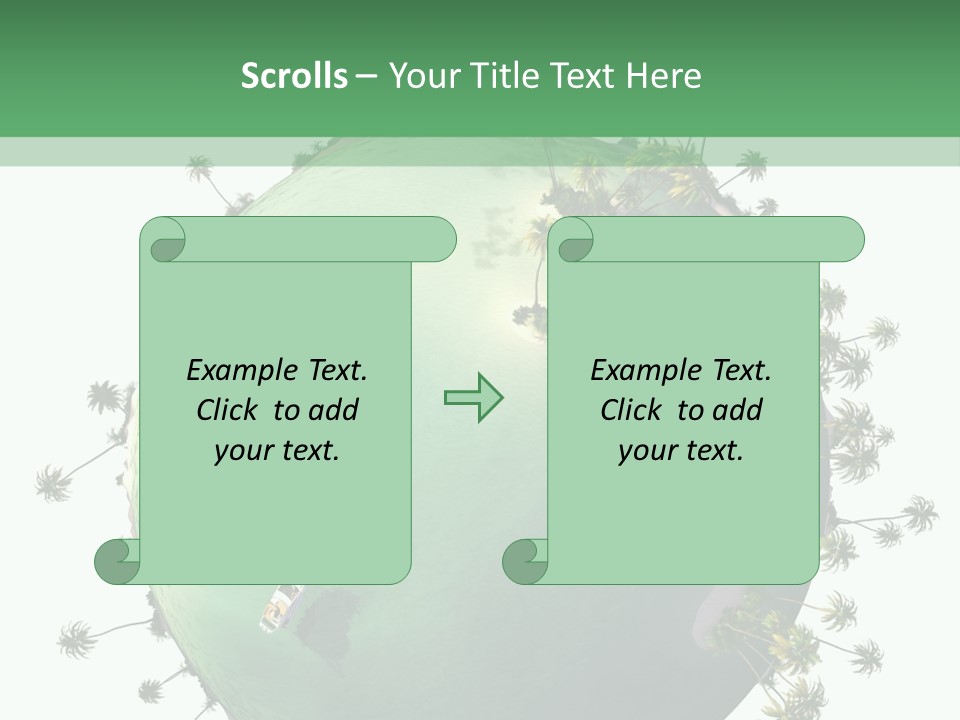 Yacht Coast Earth PowerPoint Template