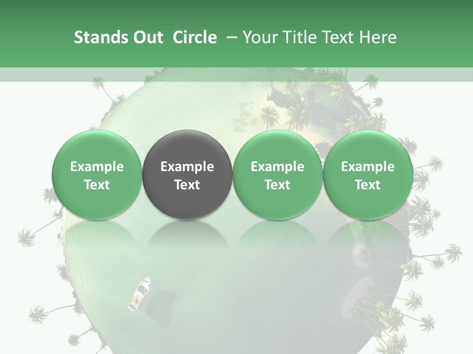 Yacht Coast Earth PowerPoint Template