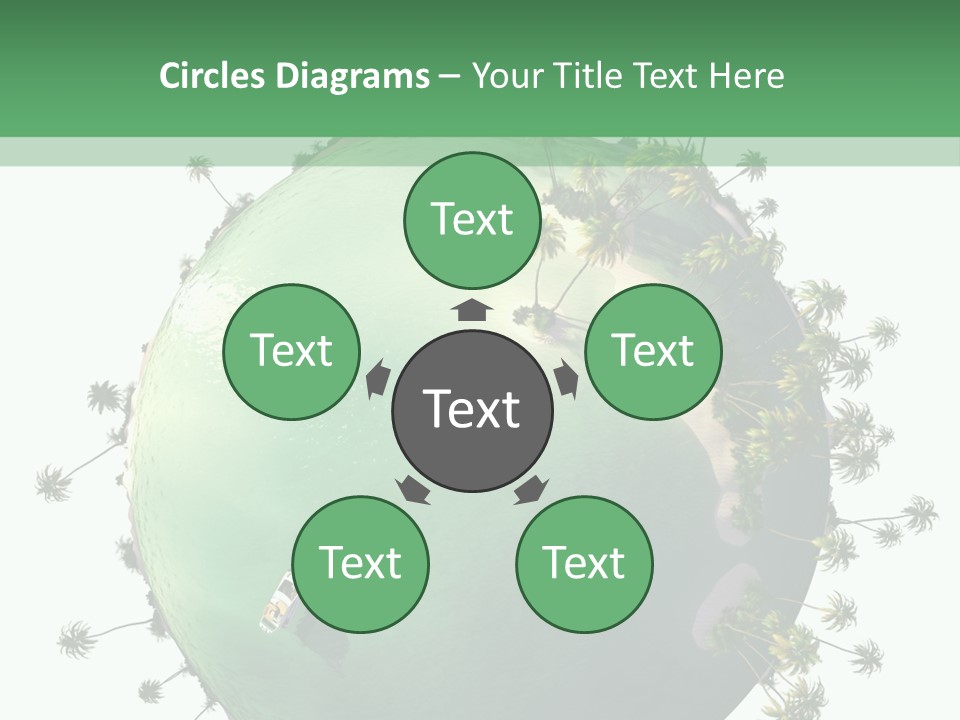 Yacht Coast Earth PowerPoint Template