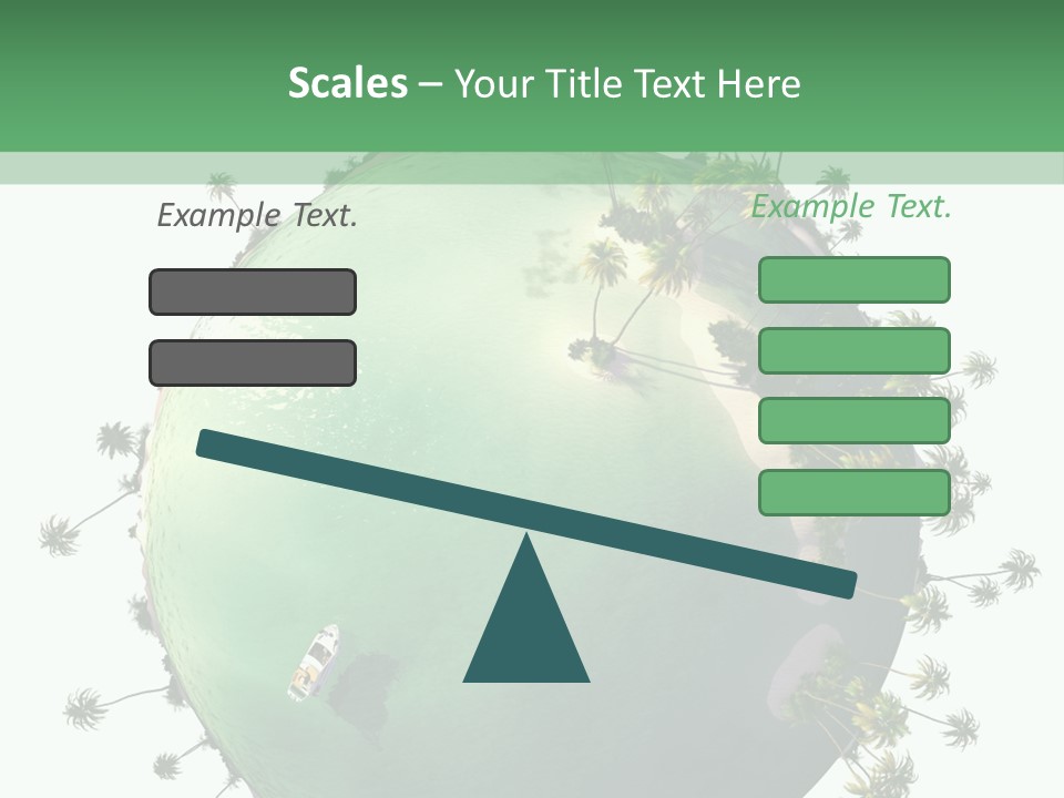 Yacht Coast Earth PowerPoint Template