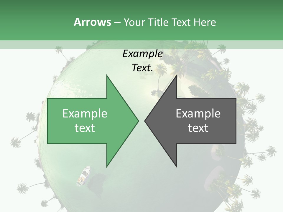 Yacht Coast Earth PowerPoint Template