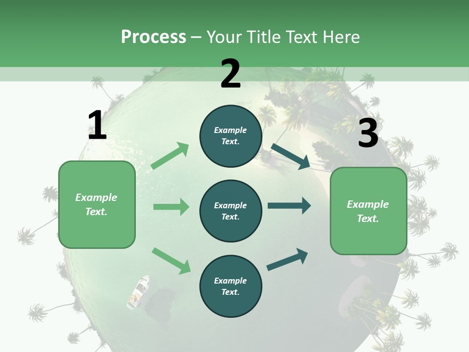 Yacht Coast Earth PowerPoint Template