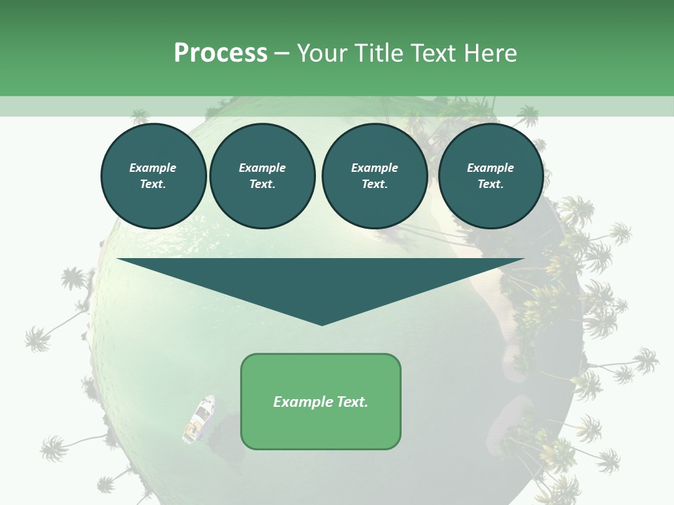 Yacht Coast Earth PowerPoint Template