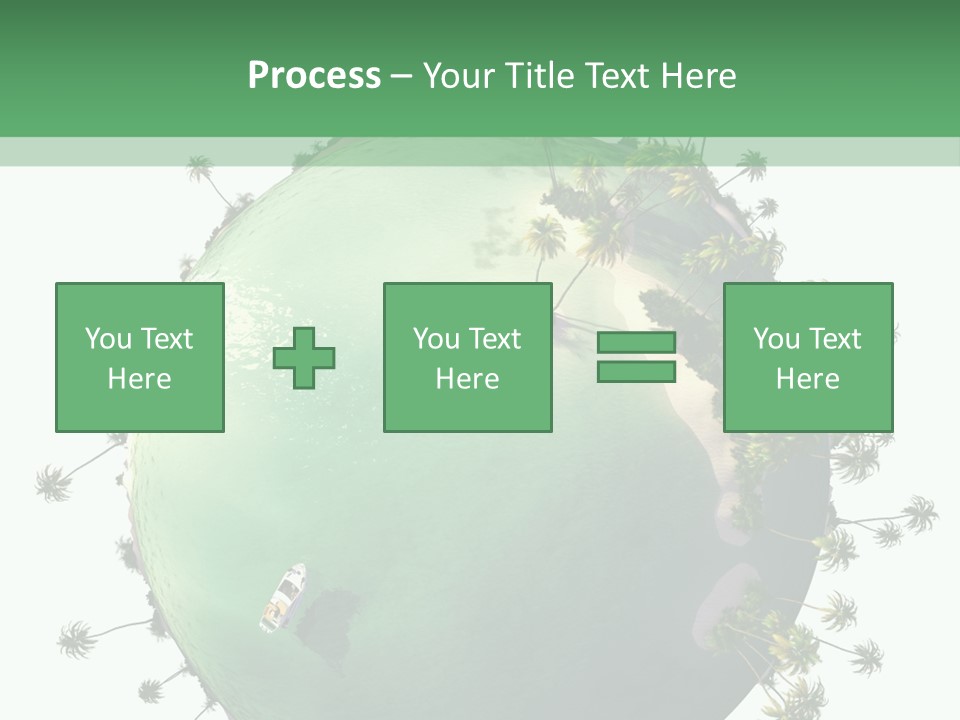 Yacht Coast Earth PowerPoint Template