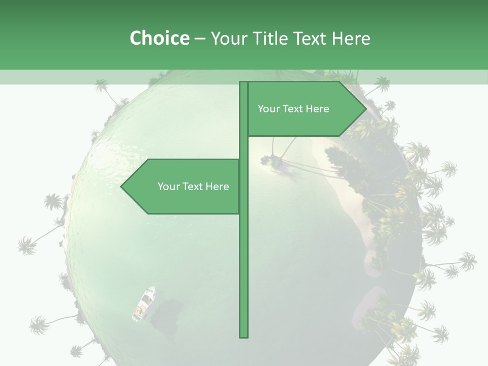 Yacht Coast Earth PowerPoint Template