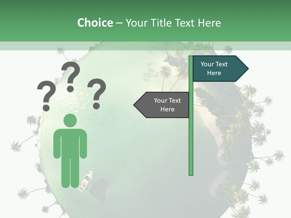 Yacht Coast Earth PowerPoint Template