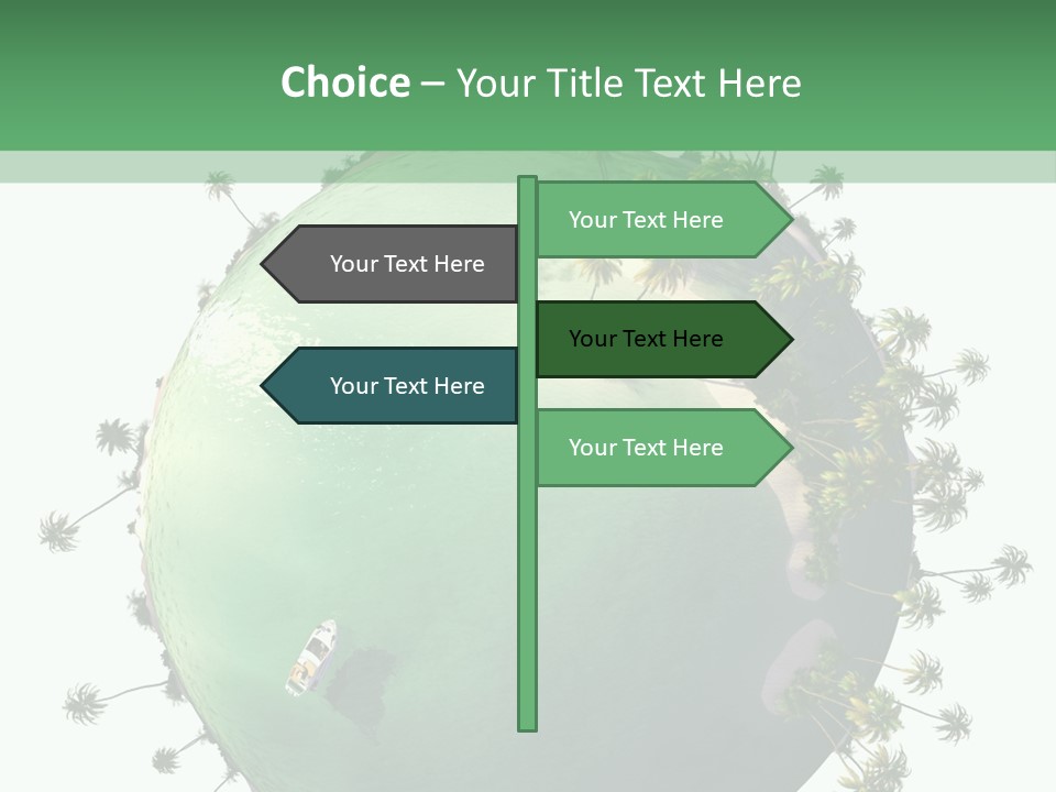 Yacht Coast Earth PowerPoint Template