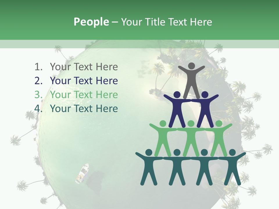 Yacht Coast Earth PowerPoint Template