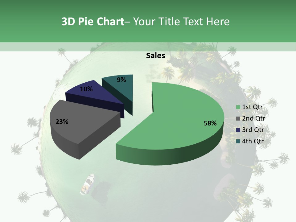 Yacht Coast Earth PowerPoint Template