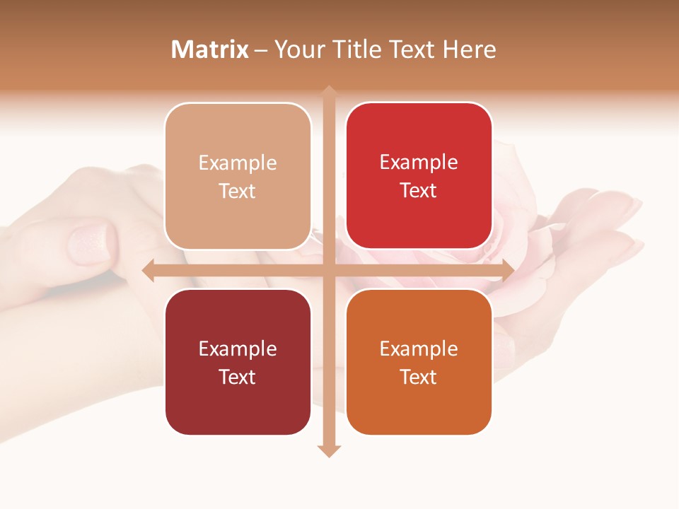 White Salon Manicure PowerPoint Template