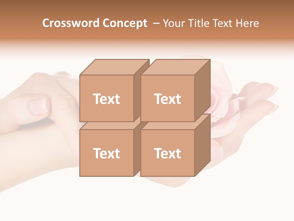 White Salon Manicure PowerPoint Template