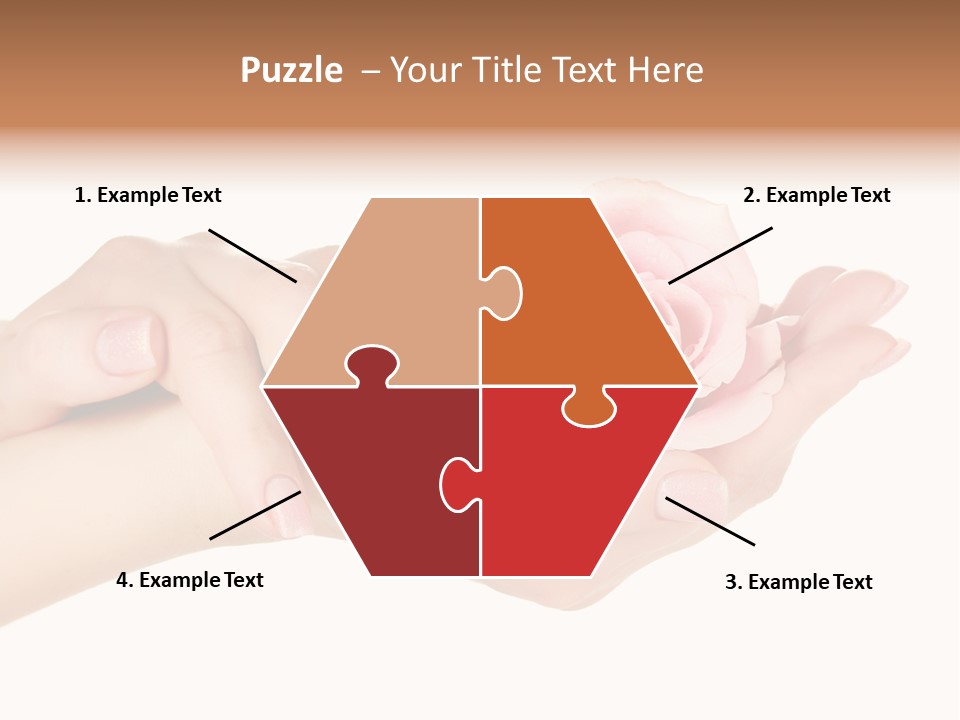 White Salon Manicure PowerPoint Template