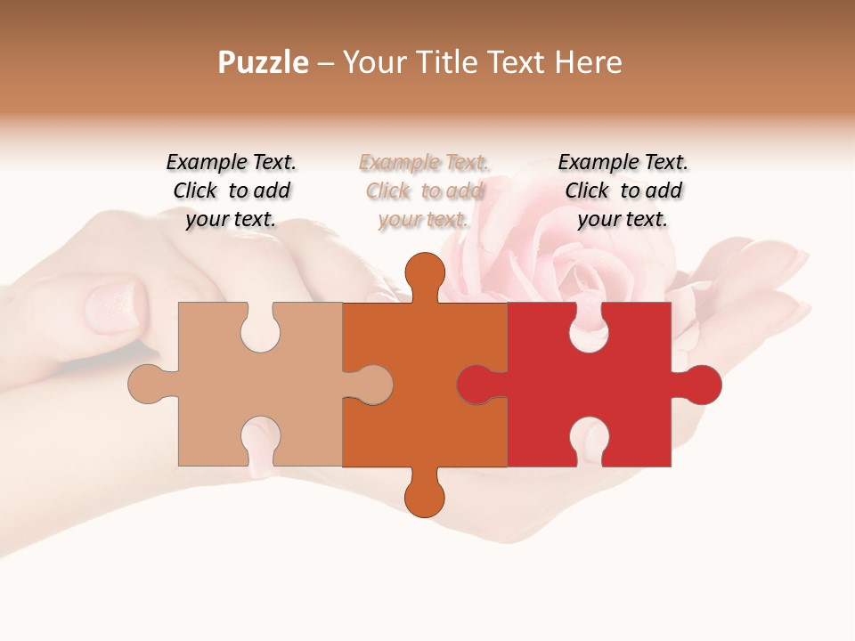 White Salon Manicure PowerPoint Template